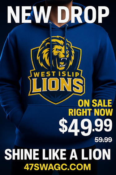 West Islip Lions Royal Blue Hoodie